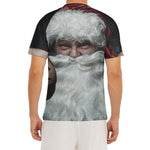 Love Xmas Santa Claus Print Men's Short Sleeve Rash Guard