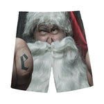 Love Xmas Santa Claus Print Men's Sports Shorts