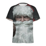 Love Xmas Santa Claus Print Men's Sports T-Shirt