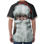 Love Xmas Santa Claus Print Men's Velvet T-Shirt