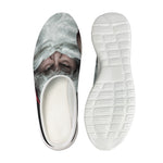 Love Xmas Santa Claus Print Mesh Casual Shoes