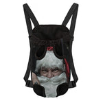 Love Xmas Santa Claus Print Pet Carrier Backpack