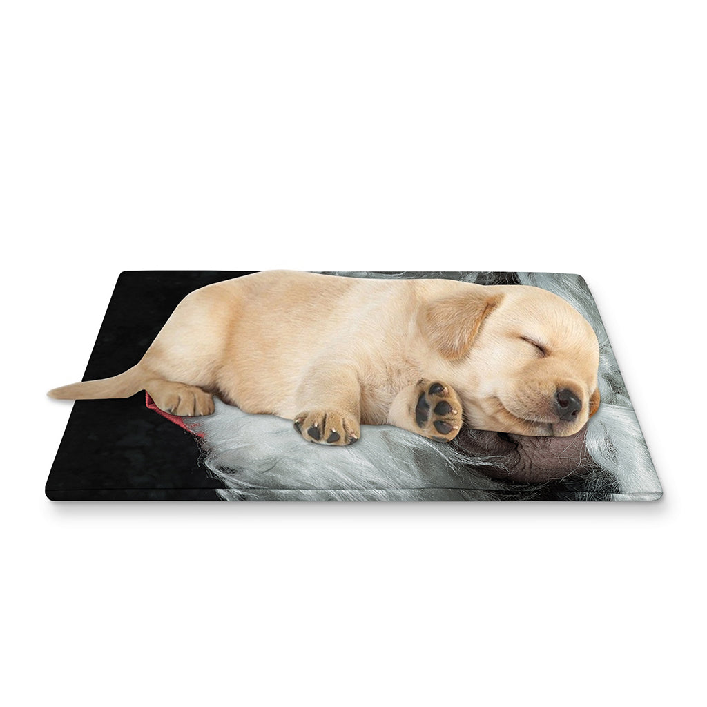 Love Xmas Santa Claus Print Pet Cooling Mat Cover