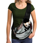 Love Xmas Santa Claus Print Pet Sling Carrier