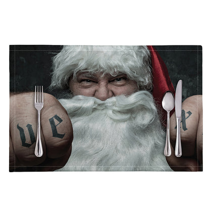 Love Xmas Santa Claus Print Placemat