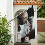 Love Xmas Santa Claus Print Polyester Flag