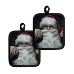 Love Xmas Santa Claus Print Pot Holders