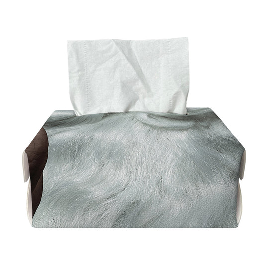 Love Xmas Santa Claus Print Rectangle Tissue Box Cover