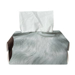 Love Xmas Santa Claus Print Rectangle Tissue Box Cover