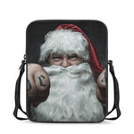 Love Xmas Santa Claus Print Rectangular Crossbody Bag