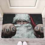 Love Xmas Santa Claus Print Rubber Doormat