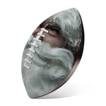 Love Xmas Santa Claus Print Rugby Ball