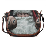 Love Xmas Santa Claus Print Saddle Bag
