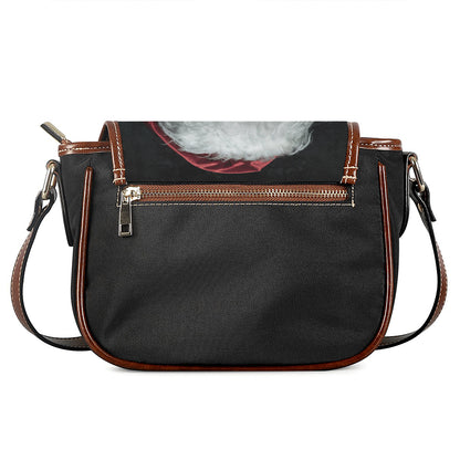 Love Xmas Santa Claus Print Saddle Bag