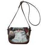 Love Xmas Santa Claus Print Saddle Bag