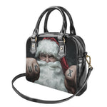 Love Xmas Santa Claus Print Shoulder Handbag