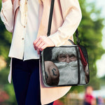 Love Xmas Santa Claus Print Shoulder Strap Bible Bag