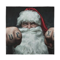 Love Xmas Santa Claus Print Silk Bandana