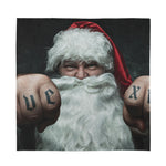 Love Xmas Santa Claus Print Silk Bandana