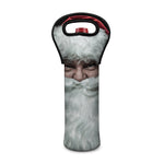 Love Xmas Santa Claus Print Single Neoprene Wine Tote