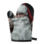 Love Xmas Santa Claus Print Single Oven Mitt