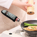 Love Xmas Santa Claus Print Skillet Handle Cover