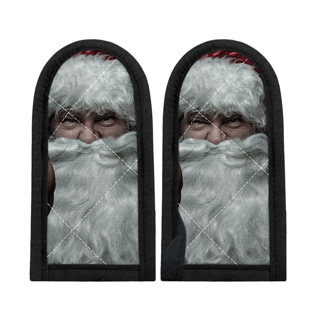 Love Xmas Santa Claus Print Skillet Handle Cover