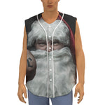 Love Xmas Santa Claus Print Sleeveless Baseball Jersey