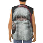 Love Xmas Santa Claus Print Sleeveless Baseball Jersey