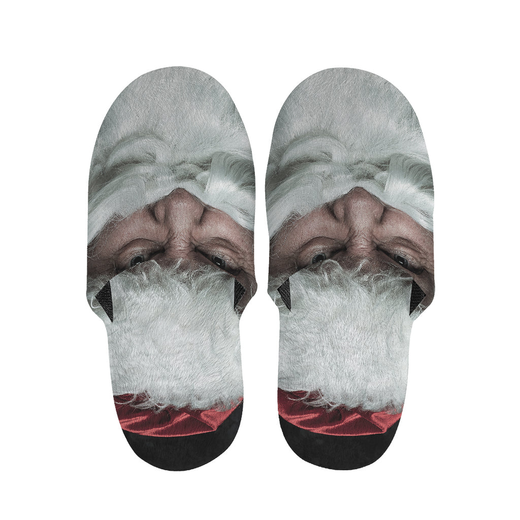 Love Xmas Santa Claus Print Slippers