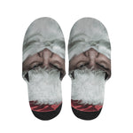 Love Xmas Santa Claus Print Slippers