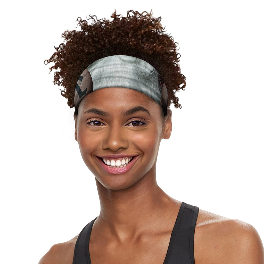 Love Xmas Santa Claus Print Sports Headband