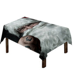Love Xmas Santa Claus Print Tablecloth