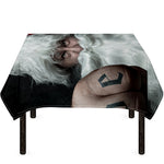 Love Xmas Santa Claus Print Tablecloth