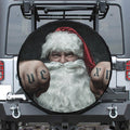 Love Xmas Santa Claus Print Tire Cover
