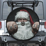 Love Xmas Santa Claus Print Tire Cover With Camera Hole