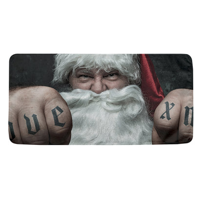 Love Xmas Santa Claus Print Towel