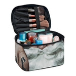 Love Xmas Santa Claus Print Travel Makeup Bag