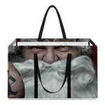 Love Xmas Santa Claus Print Utility Tote Bag