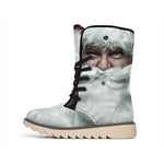 Love Xmas Santa Claus Print Winter Boots