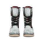 Love Xmas Santa Claus Print Winter Boots