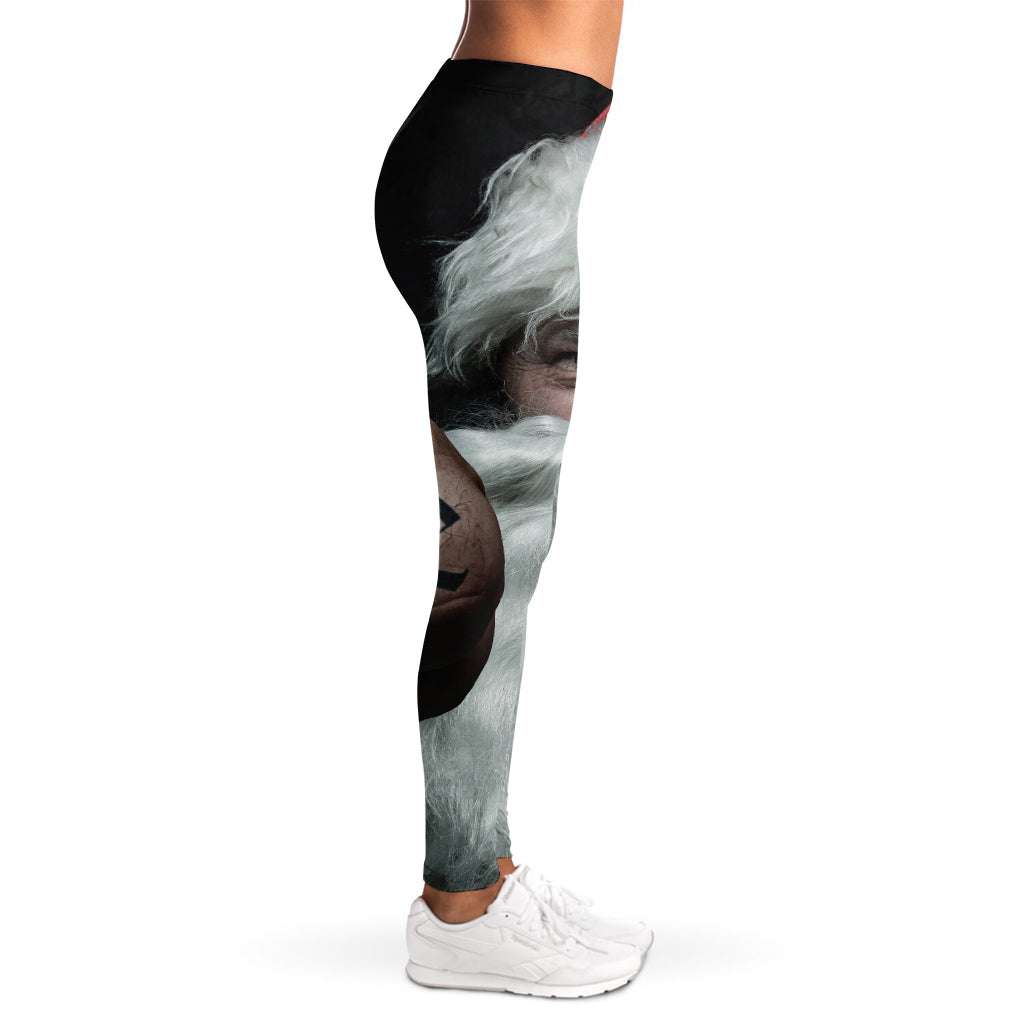 Love Xmas Santa Claus Print Women's Leggings