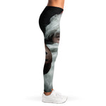 Love Xmas Santa Claus Print Women's Leggings