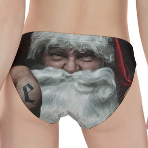 Love Xmas Santa Claus Print Women's Panties