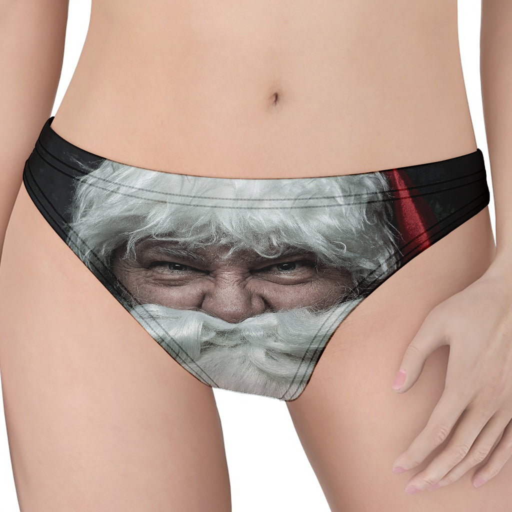 Love Xmas Santa Claus Print Women's Thong