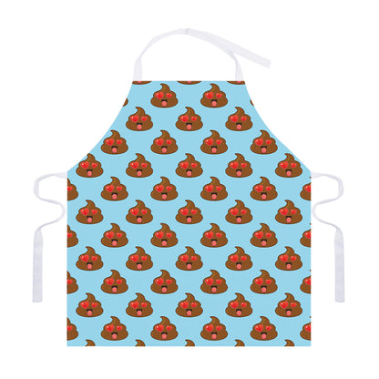 Lovely Poop Pattern Print Adjustable Apron
