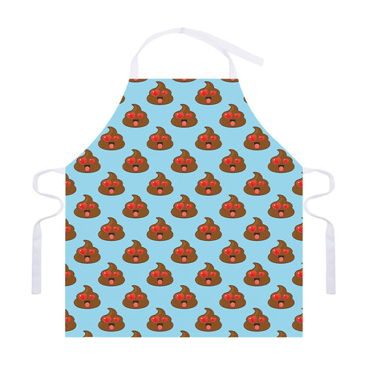 Lovely Poop Pattern Print Adjustable Apron
