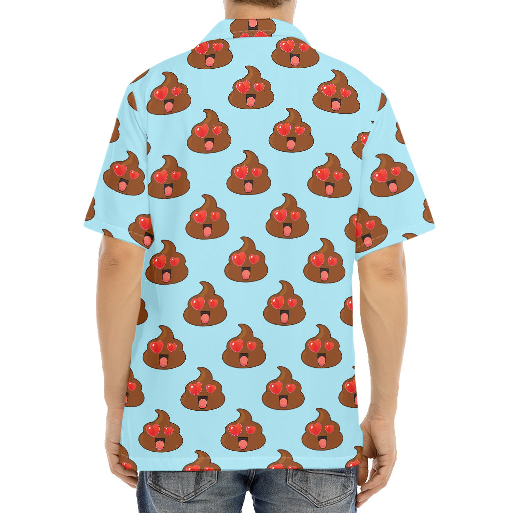 Lovely Poop Pattern Print Aloha Shirt