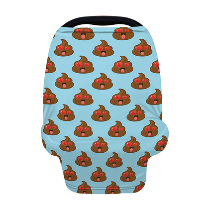 Lovely Poop Pattern Print Baby Seat Cover