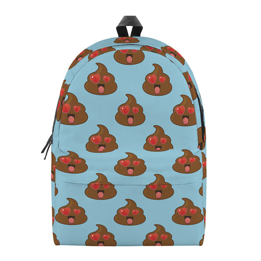 Lovely Poop Pattern Print Backpack